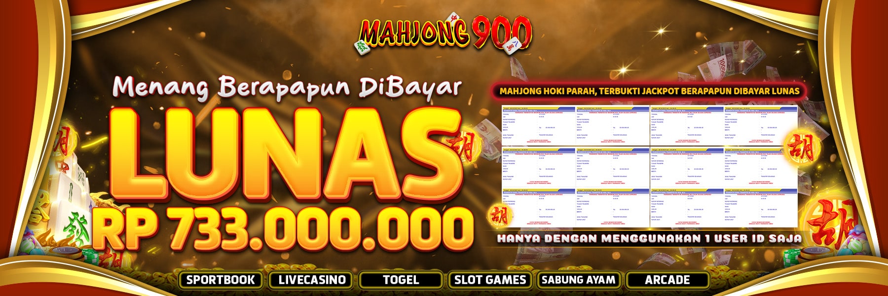 733 JUTA DIBAYAR LUNAS